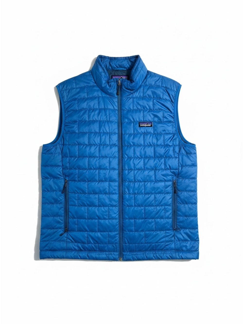 Patagonia Nano Puff Vest Mens Large Blue Quilted Synthetic Insulated